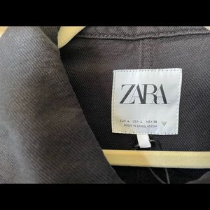 ZARA black jean shacket, BRAND NEW WITH TAGS